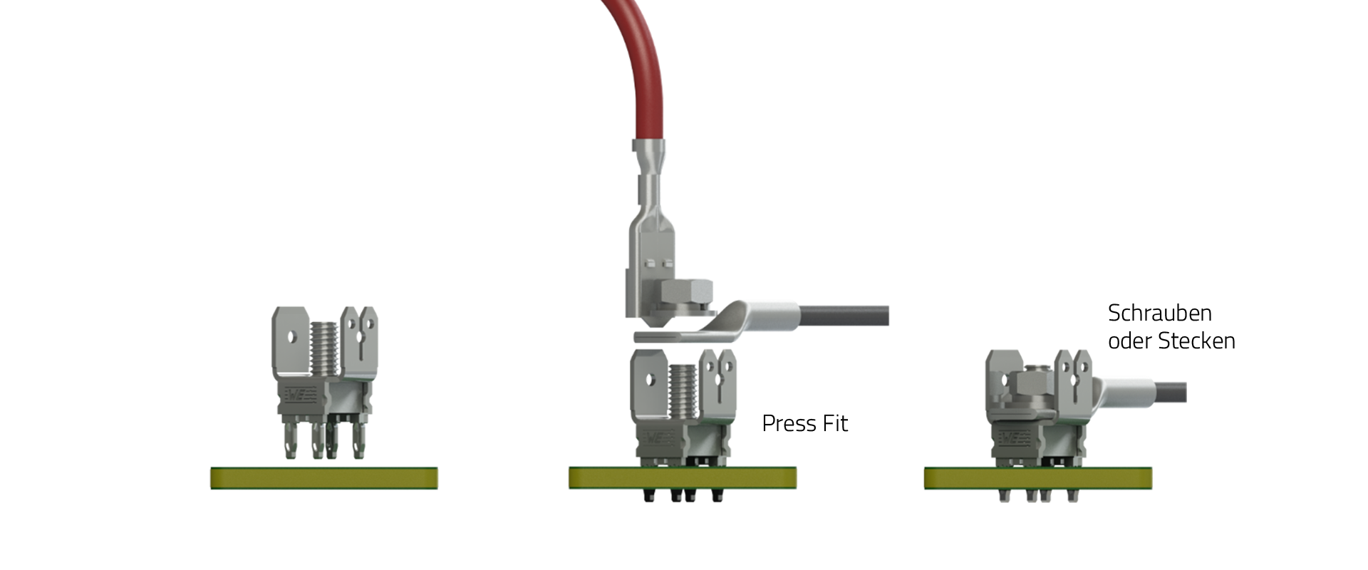 Skizze Anbindungsprozess Einpressen PowerFlex DE Skizze für den Anbindungsprozess durch Einpressen von PowerFlex Elementen mit deutscher Beschriftung
