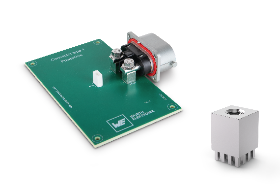 Application Powerelements (bush) with high-voltage connector typ 1 Connection of a high-voltage plug connector (type 1) with a (LF) PowerOne bush