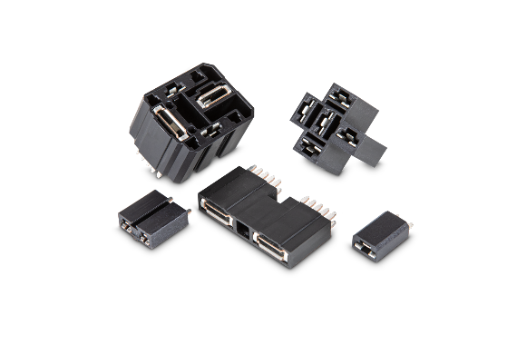 Product collage PowerSockets Collection of product images of articles of the types PowerSocket Relay and PowerSocket Fuse