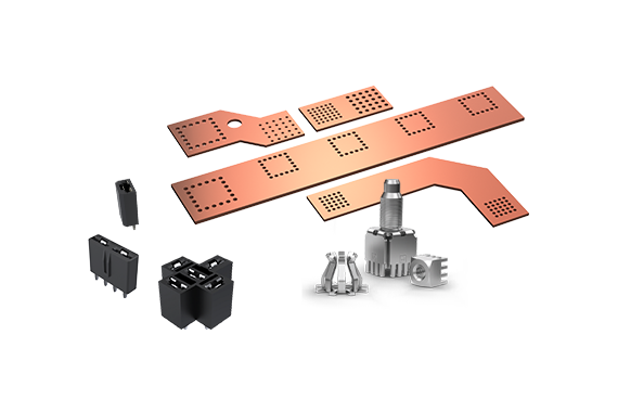 ICS PCB Components freigestellt Collection PCB Components
