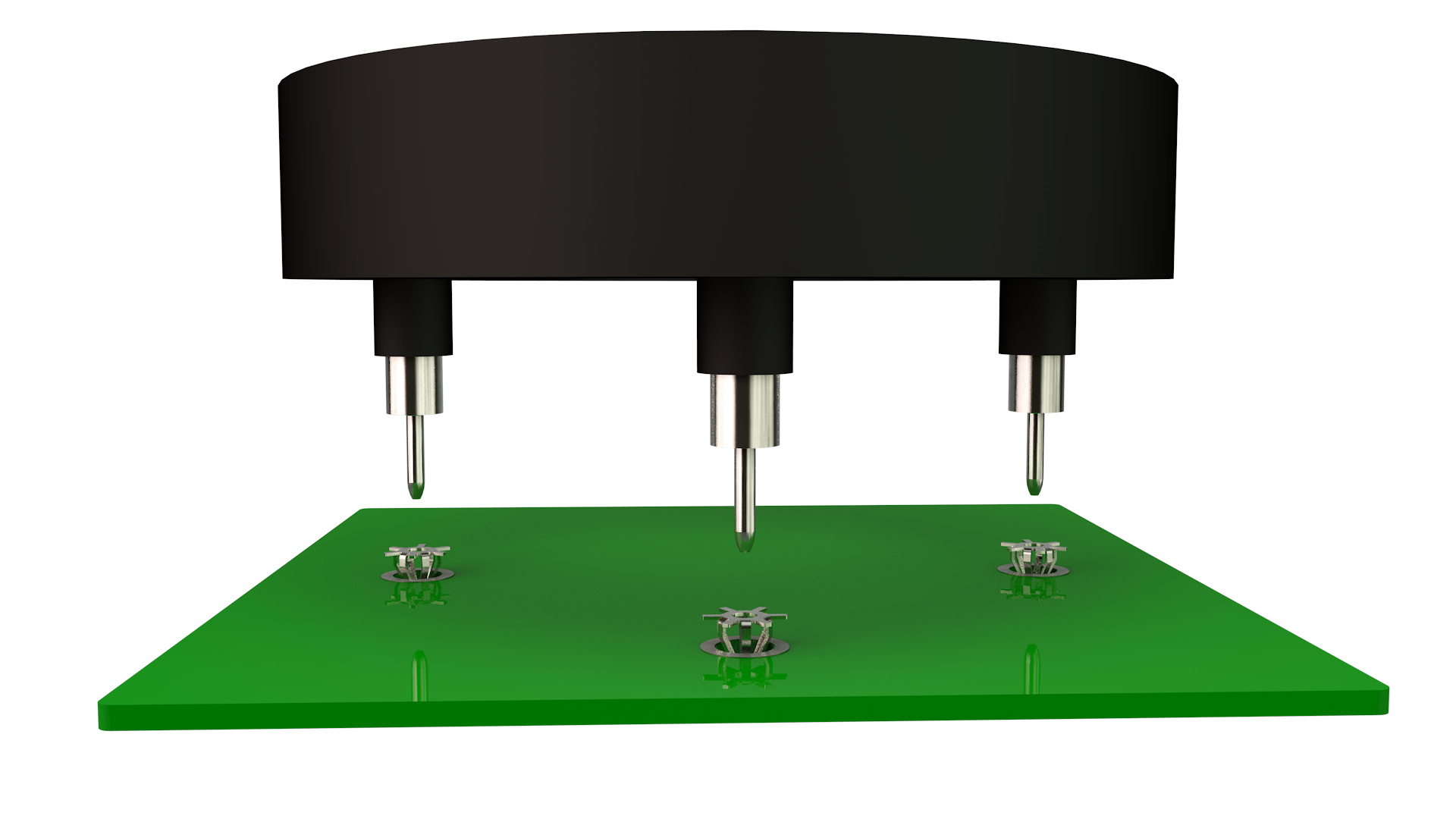 Application example LF PowerBasket with 3-phase motor Contacting of a three-phase motor with LF PowerBasket SMD Powerelements